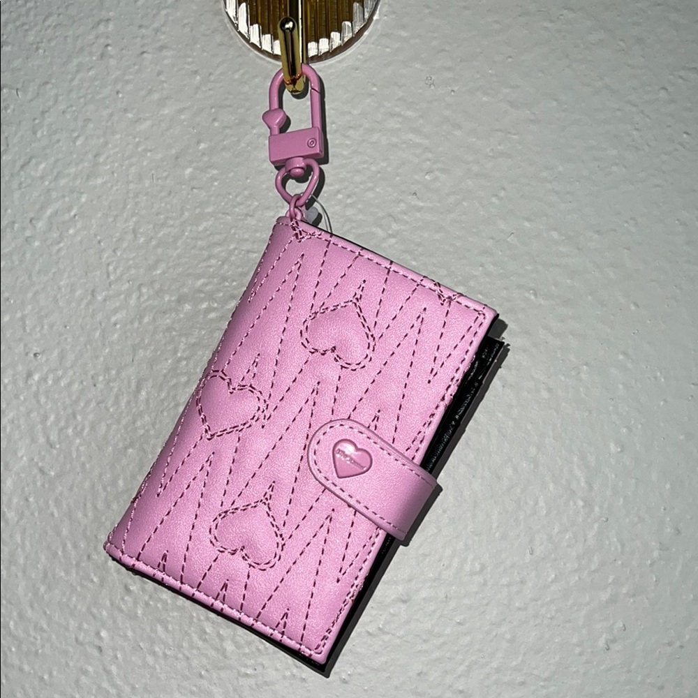 Betsey Johnson Pink Heart Wallet - Picture 7 of 10